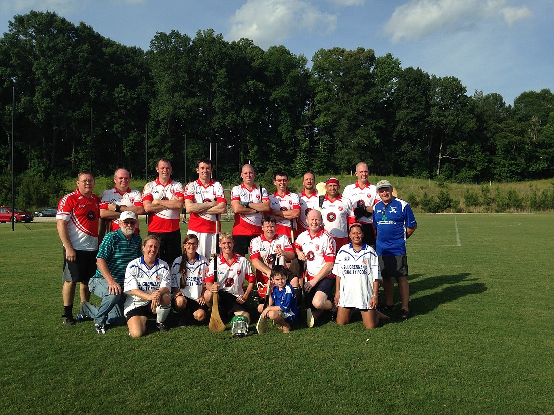 Courtesy photos The Tampa Bay Hurling Club captured its second trophy after winning the 2014 Peach Cup Tournament June 7, in Atlanta.