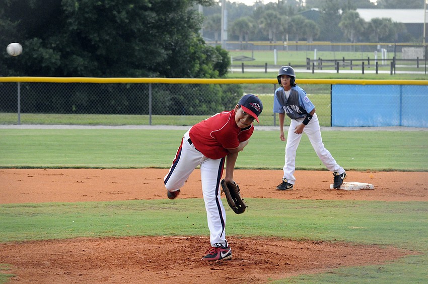 Right-hander Josh Capo started on the mound for Sarasota American.