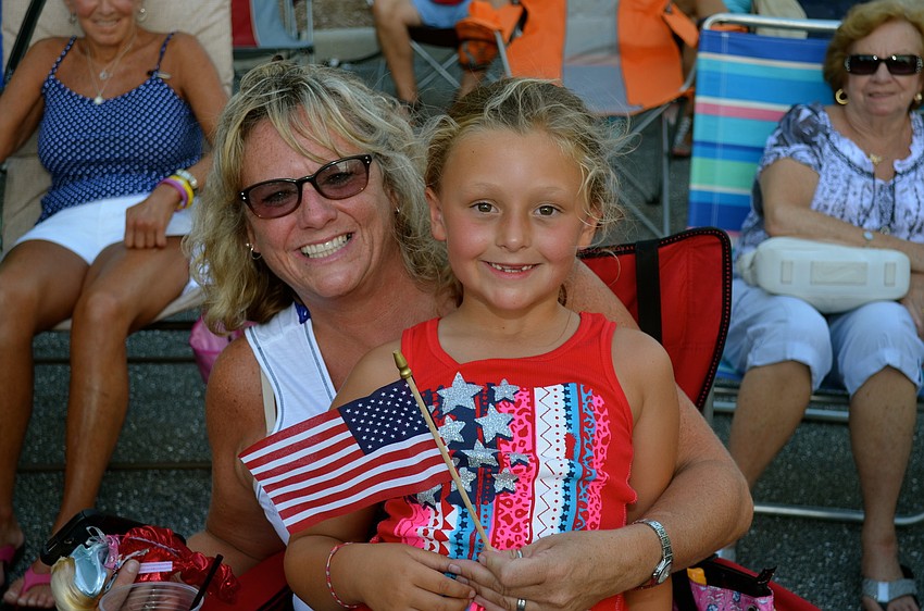 Kimi Brady and Lilly Harvey show their patriotism.
