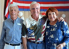 George Allgair with David and Rebecca Taylor