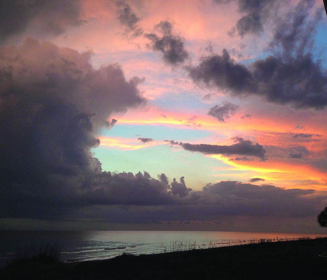 Sharon Ray submitted this sunset photo, taken after a storm off Longboat Key.