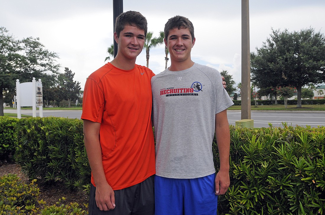 Twins Zach and Christian Berendes were the only two players from the area selected for the LB3 Lacrosse 2016 National Team.