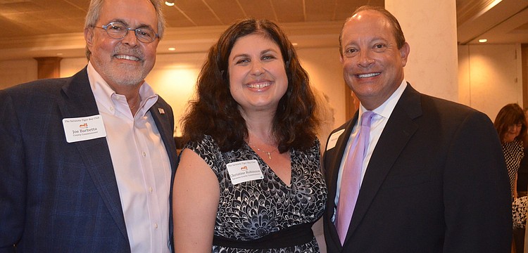 County Commissioner Joe Barbetta, County Commissioner Christine Robinson with Mark Huey