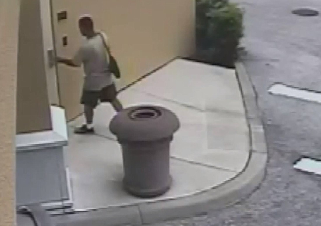 Surveillance video from June shows one of two men wanted for bicycle thefts at a condo complex on North Tamiami Trail.