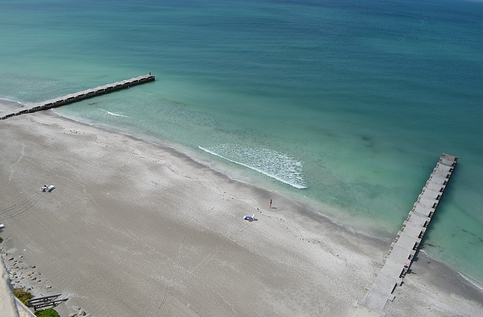 Groins like these structures that were built behind The Islander Club will be built next summer near North Shore Road