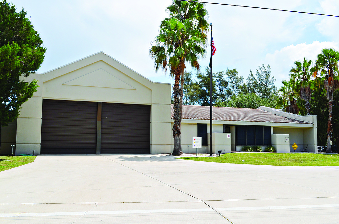 Photos by Kurt Schultheis Fire Station 92 at 2162 Gulf of Mexico Drive will undergo a $25,000 assessment in October to determine how much it will cost to repair the exterior of the building.