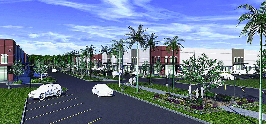 Courtesy This rendering from Benderson Development shows what the proposed light industrial Class A park may look like.