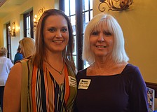 Heather Hackett, of Sarasota Music Half Marathon, and Debra Fortosis, of Elite Family care.
