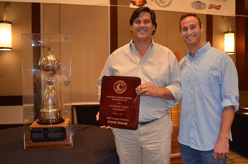 2014 Tarpon Tournament Winner David Sugar and Mason Tush of CB's Saltwater Outfitters