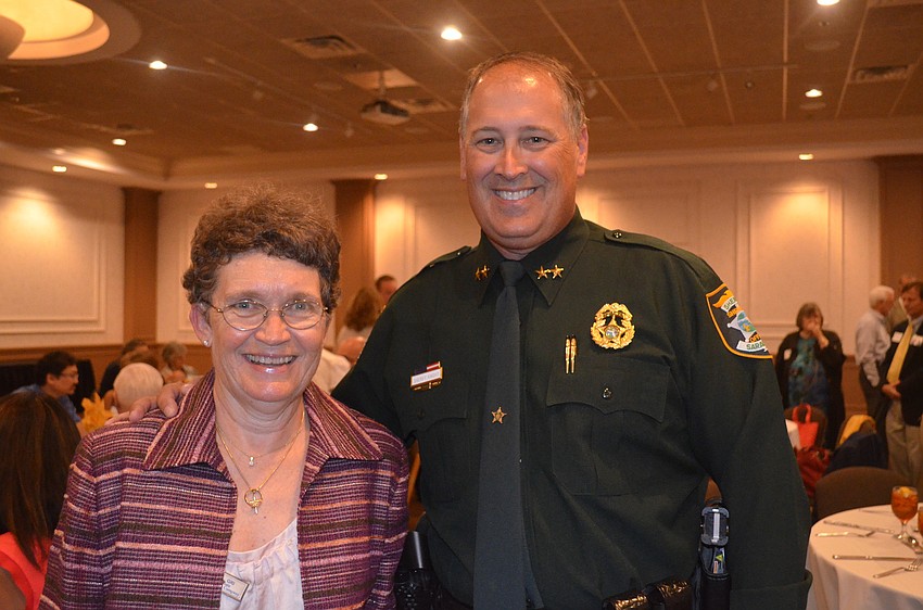 Lee Byron with Sheriff Tom Knight