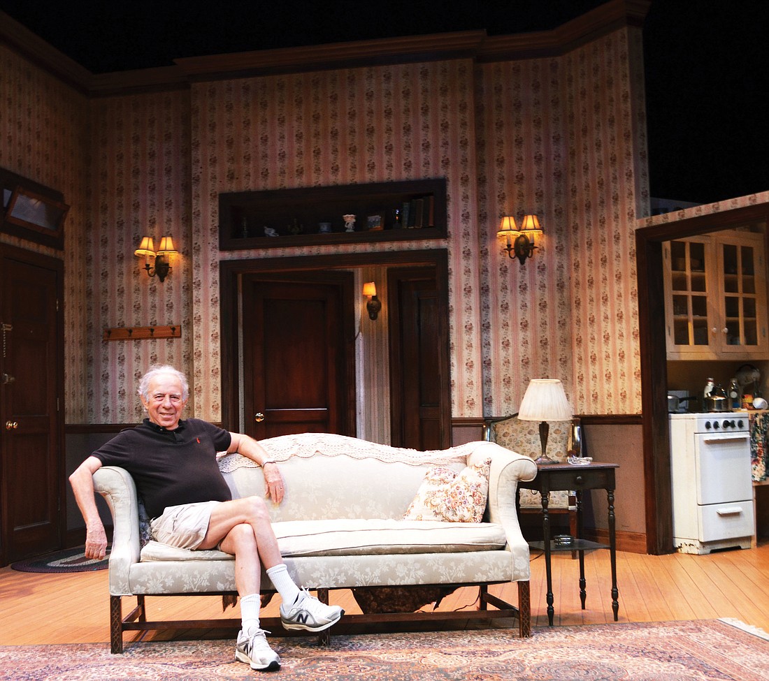 Howard Millman lounges on Banyan Theater Company's "The Sty of the Blind Pig" set in the Cook Theatre Ã¢â‚¬â€ a stage with which he's extremely familiar.