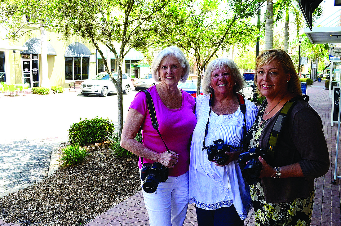 Photo by Amanda Sebastiano Mary Nell Moore, Patricia Reed and Mindy Towns, members of the Lakewood Ranch Digital Photography Club, say they become friends with strangers through the pictures they post during the 52-Week Challenge.
