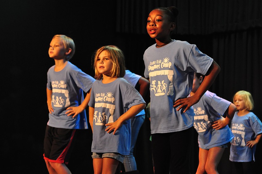 Lakewood Ranch residents Taylor Shaklik and Brenna Cullen perform alongside Egypt Jacobs-Triplett, of Sarasota.