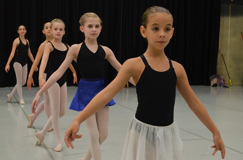 Alison Potapow, Brianna Xynidis, Alicia Axelius, Alexis Acree and Abigail White, Sarasota Ballet School