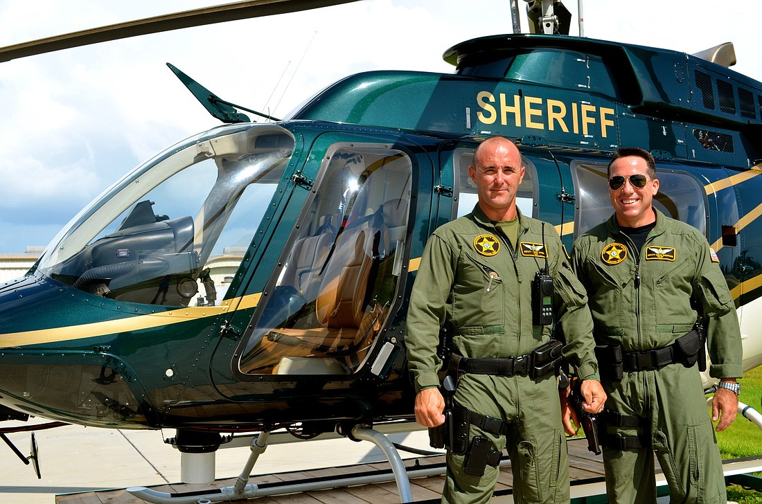 The Sarasota County Sheriff's Office attempted to locate an armed robbery suspect with the departmentÃ¢â‚¬â„¢s helicopter unit, Air-1, Monday evening.