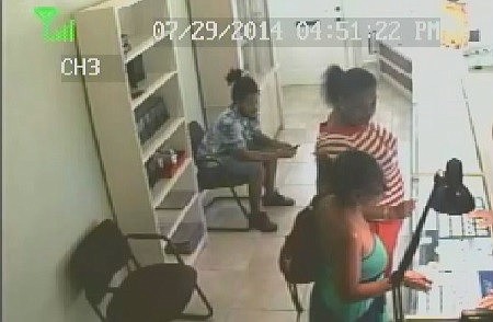 The police are attempting to identify two women and one man involved in a July 29 theft.