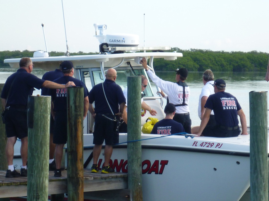 The Longboat Key Fire Department recently conducted rescue boat training exercises to familiarize themselves with the equipment carried onboard.