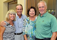 Sue and Burt Borgelt with Barbara Grimes