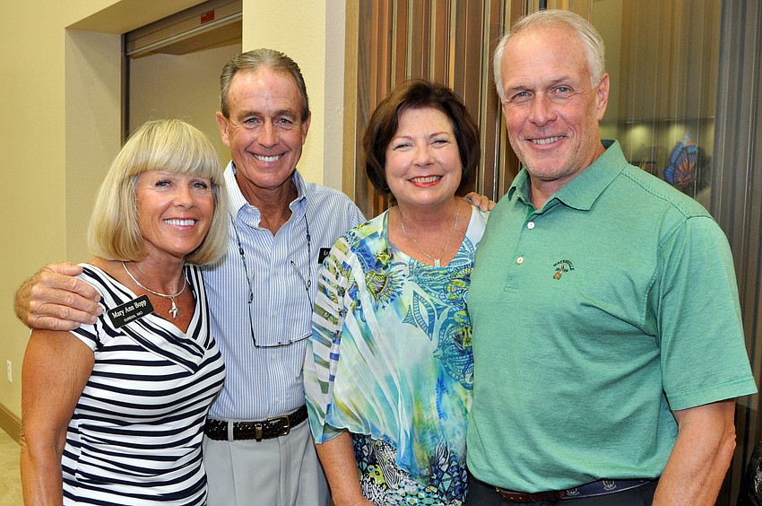Sue and Burt Borgelt with Barbara Grimes