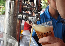 Guests enjoyed samplings of more than 50 beers from around the world at Mortonâ€™s Market Celebration of Brewing.