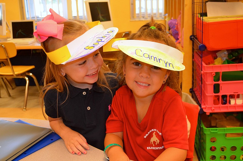 Sophia Potillo and Camryn Kolbe become friends right away on the first day.