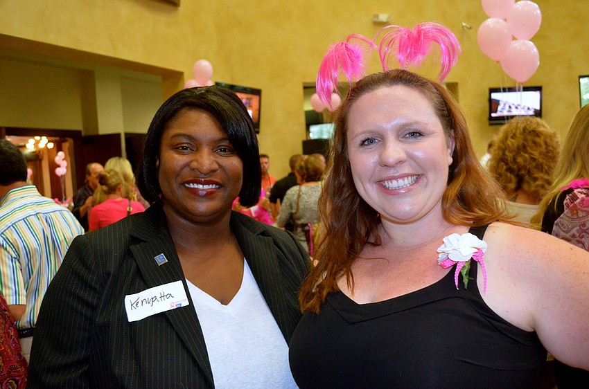 Kenyatta Randall and Ally Kerwin, both of the American Cancer Society.