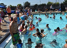 Hundreds of families turned out for the event.