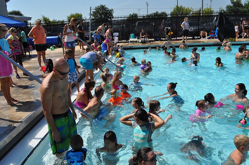 Hundreds of families turned out for the event.