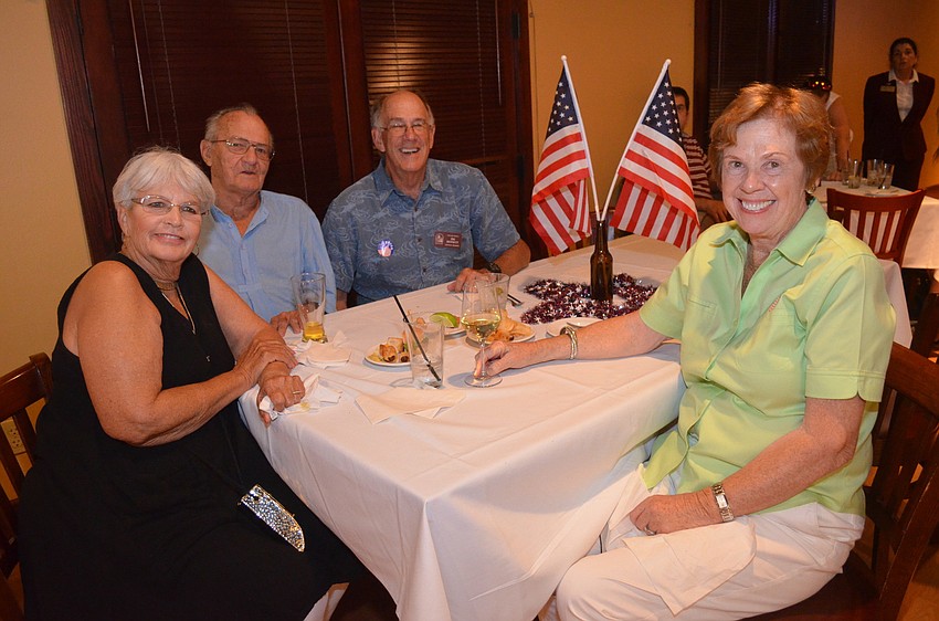 Diane and Gert Erne and Jim and Lynnette Bennett attended Lourdes Ramirez's watch party Tuesday night.