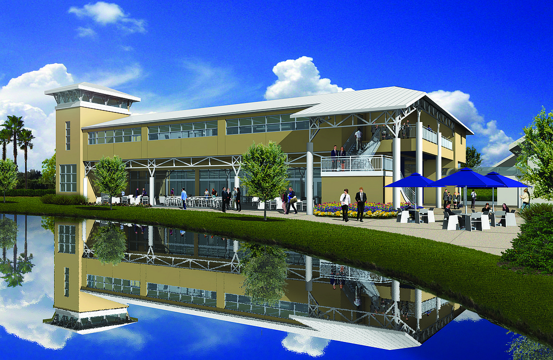 The Out-of-Door Academy's new $5 million facility will house the Dick Vitale Family Student Center and Dart Foundation STEM Center. Courtesy rendering