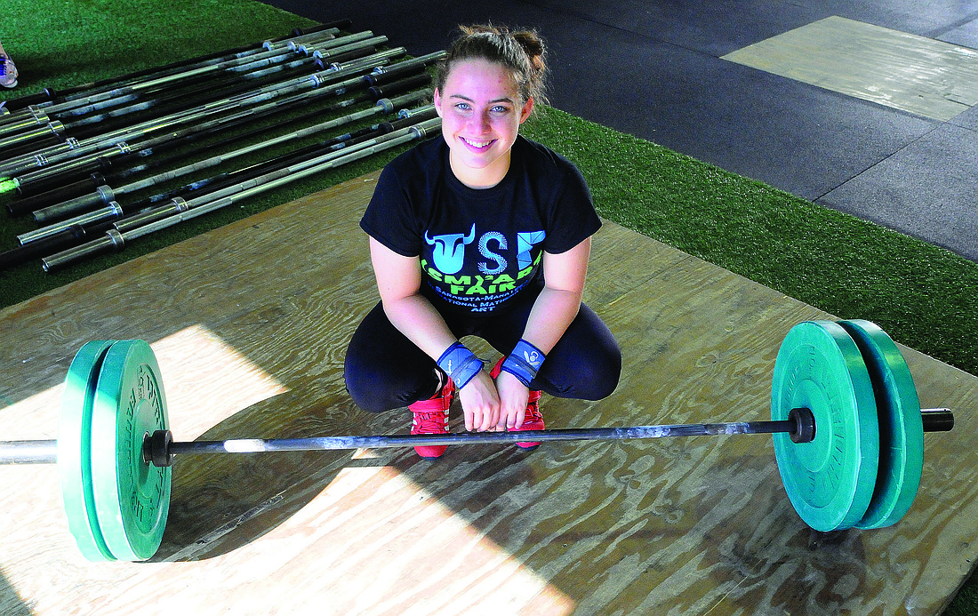 Lakewood Ranch High junior Riley Bohan began lifting her freshman year after a good friend talked her into the sport. Photo by Jen Blanco