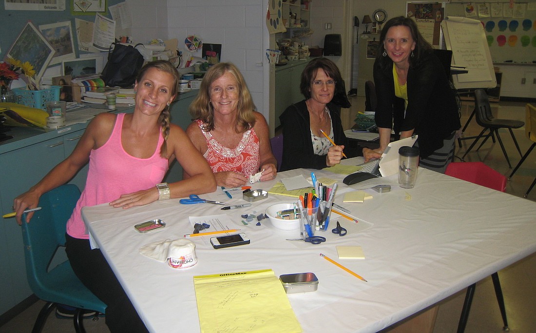 Jessica Balno and Doris Benter, department head for visual arts at the Portledge School in Locust, N.Y. Courtesy photo