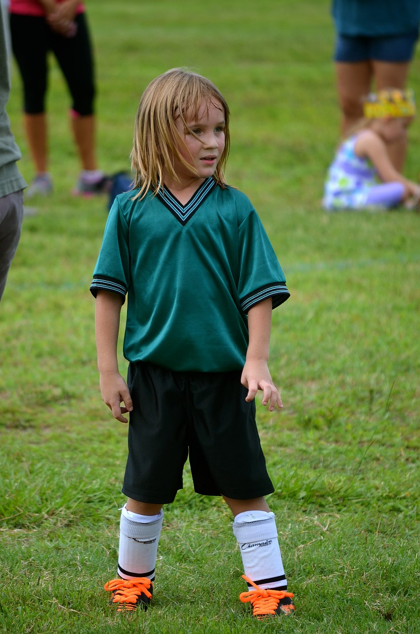 Aidyn Greggs waits for a pass.