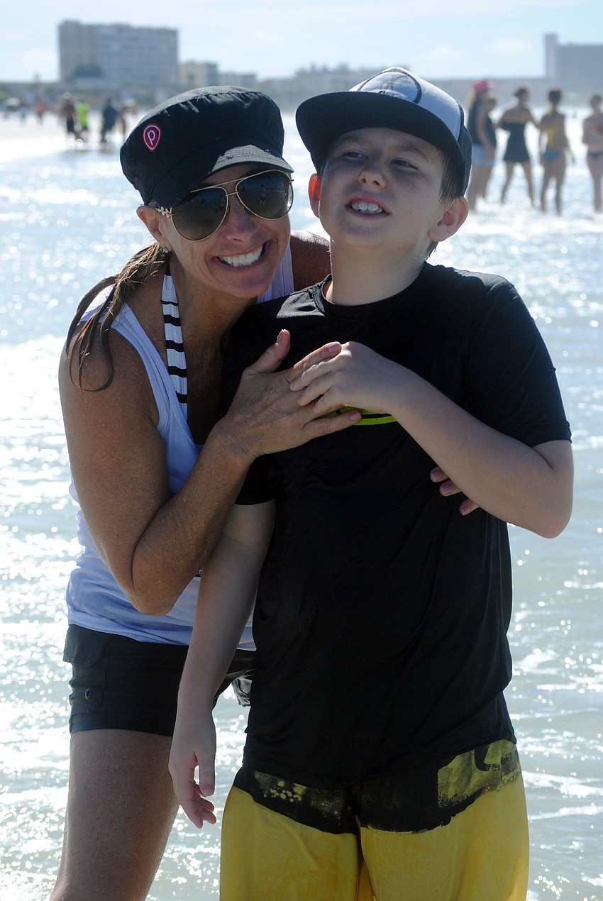 Carmen Penker with her son Luke