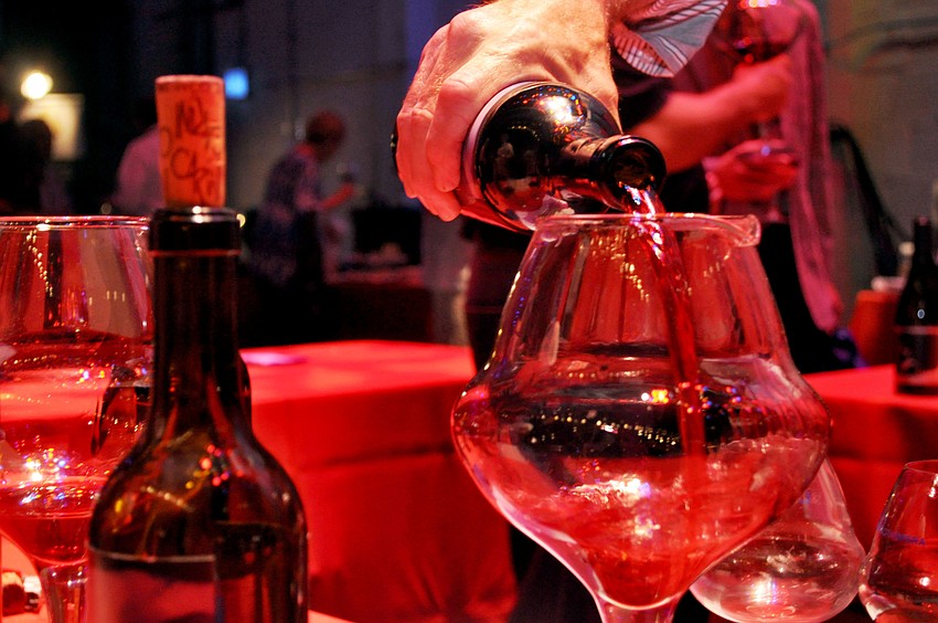 Pangea Wine and Spirits provided wine samplings to guests at A Taste of Downtown.