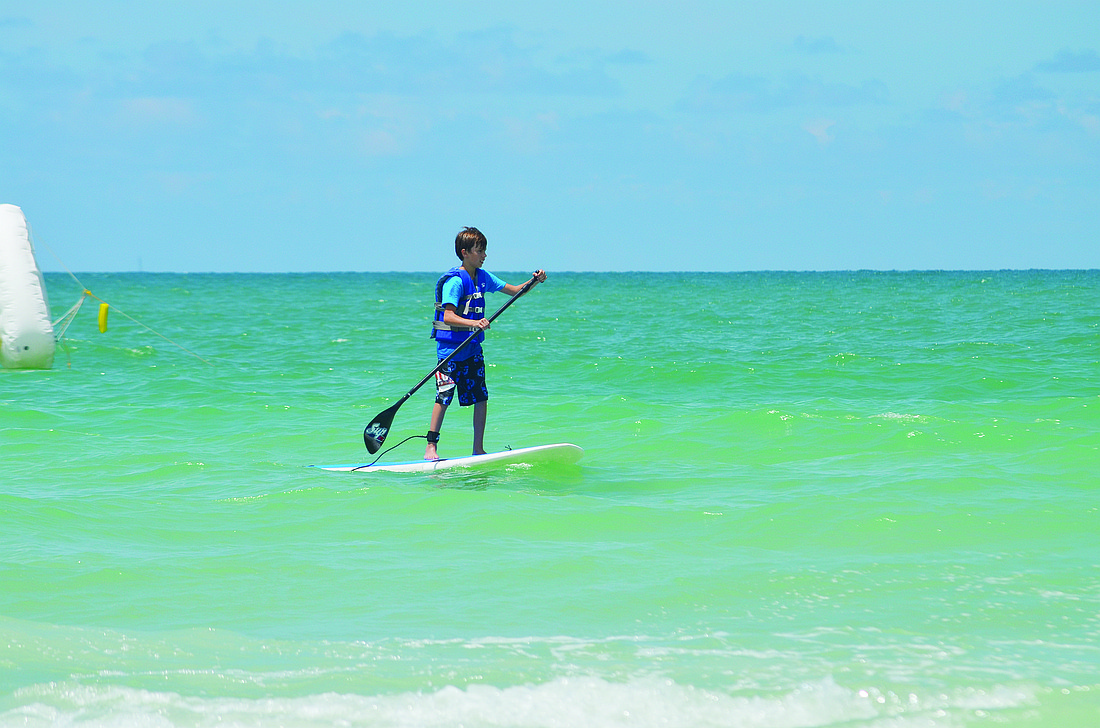 Sam Molyneaux competed in the Sarasota SUP Race Series June 21. File photo