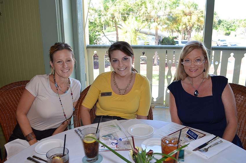 Tara Demarzian and Rachel Parker, Doctors Express Urgent Care and Kristin Fourie, Lighthouse Property Management.