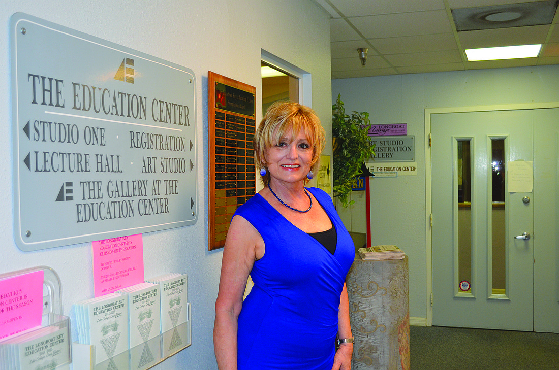 Longboat Key Education Center Executive Director (and yoga instructor) Susan Goldfarb. Photo by Robin Hartill