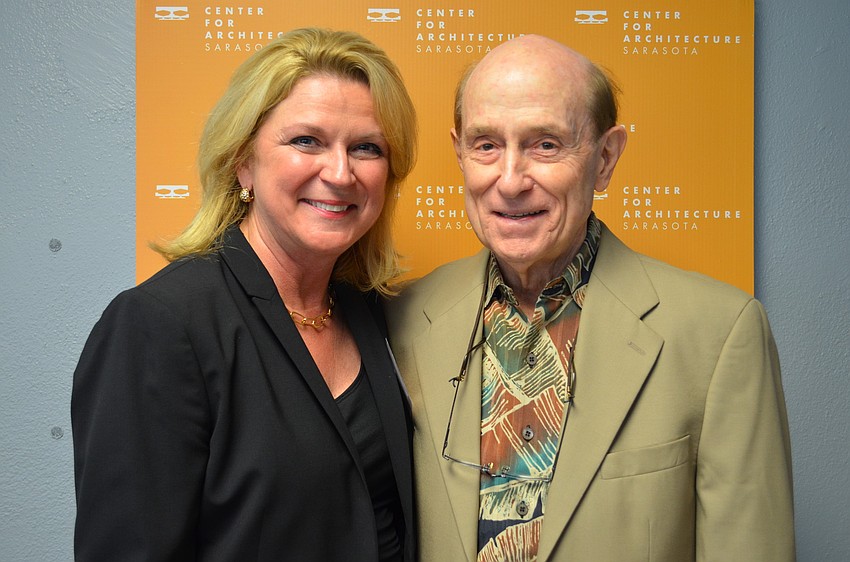 Center for Architecture Sarasota Chair, Cindy Peterson and Joe Farrell of Architects Hawaii Ltd.
