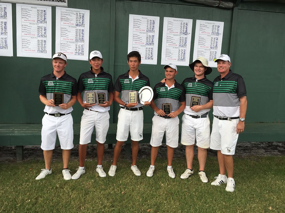 The Lakewood Ranch High boys golf team shot a combined 286 to win its fourth-consecutive Donald Ross Memorial Invitational title Oct. 6.