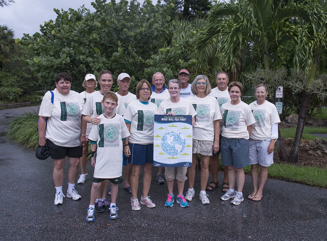 Volunteers with the International Coastal Cleanup collected 220 pounds of trash Oct. 4, over a span of 4.75 miles on the north end of Longboat Key. Courtesy photo