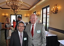 Andy Cohen of Persson & Cohen, P.A. and Don O'Leary, East Manatee fire commissioner