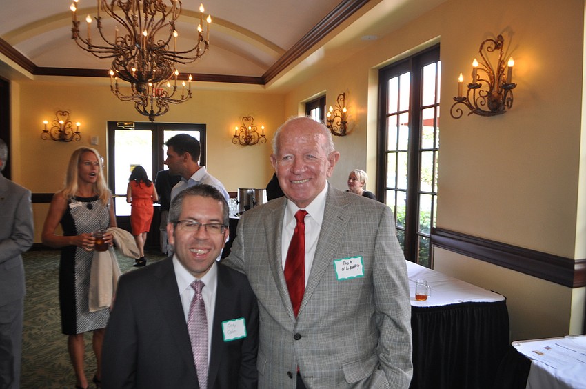 Andy Cohen of Persson & Cohen, P.A. and Don O'Leary, East Manatee fire commissioner