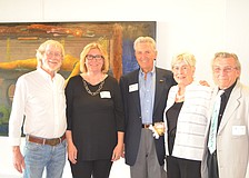 Honorees Ed Miracle, Margy Rich, Ron Johnson, Anne Abgott and Al Hixon