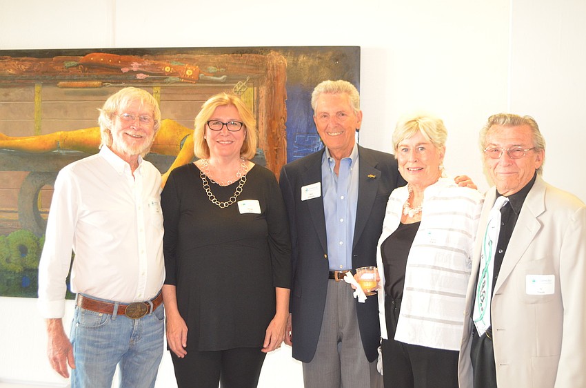 Honorees Ed Miracle, Margy Rich, Ron Johnson, Anne Abgott and Al Hixon