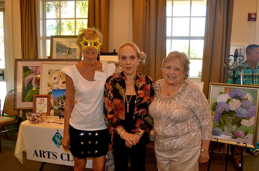Darlene Stewart, Donna McIntyre and Jaye Keisling are members of the Arts Club.