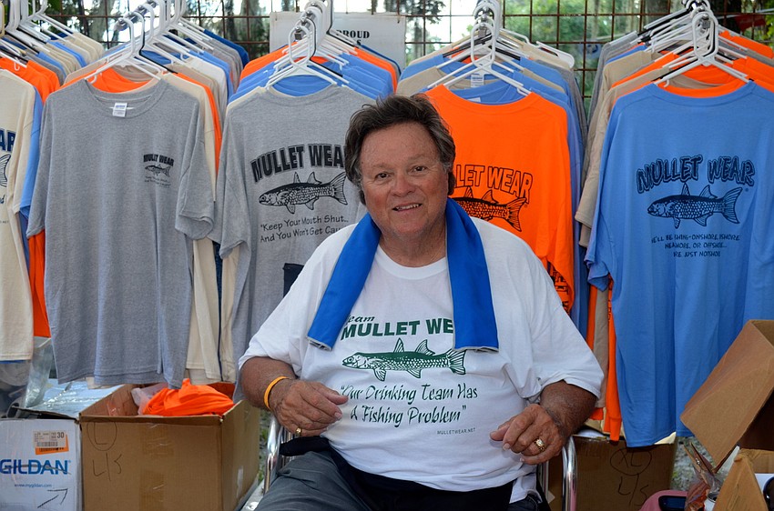 Don Burge waits for his next customer.