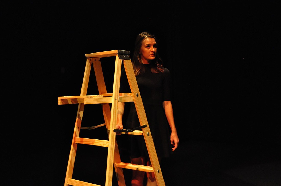 Morgan Woods performs a scene about perception.