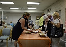 Longboat Key Garden Club members snacked on some pumpkin pie during a break at the monthly meeting Tuesday, Oct. 21.