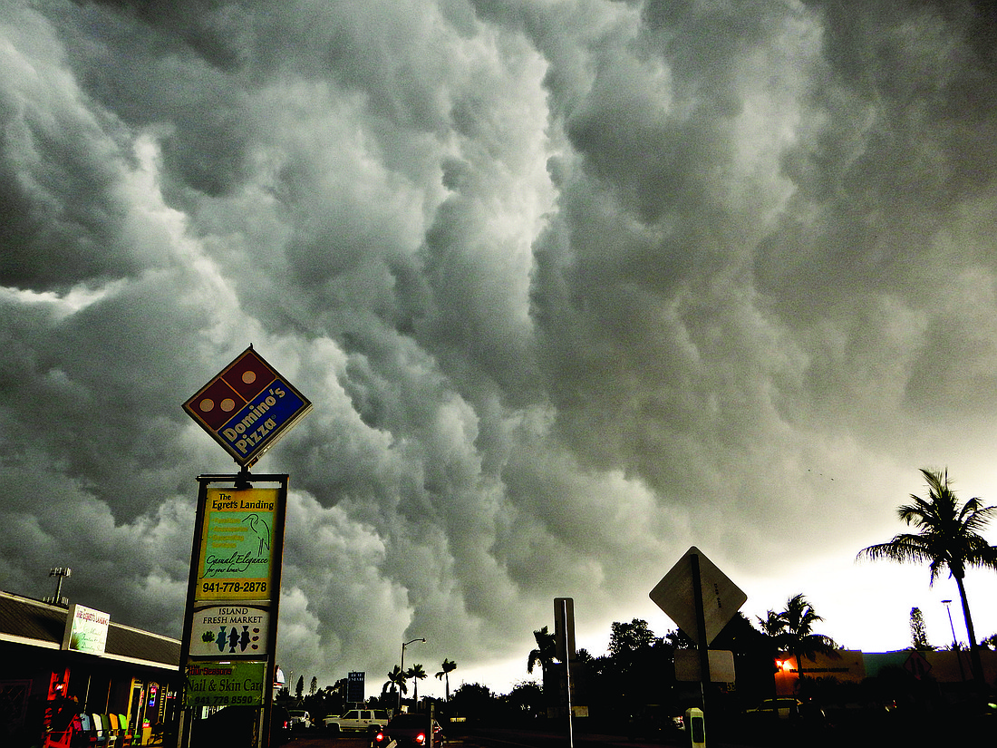 Robin Zoller took this photo of a storm brewing Oct. 13, on Anna Maria Island.
